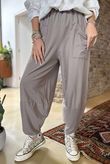 Made in Italy Lagenlook Shelby Cocoon Pant Mocha 